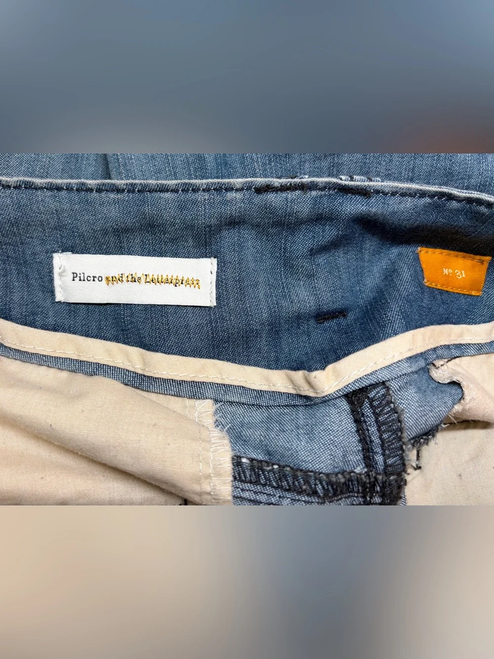 Pilcro and the Letterpress Flare High-Rise Jeans Size 31 Stacked Front Pockets